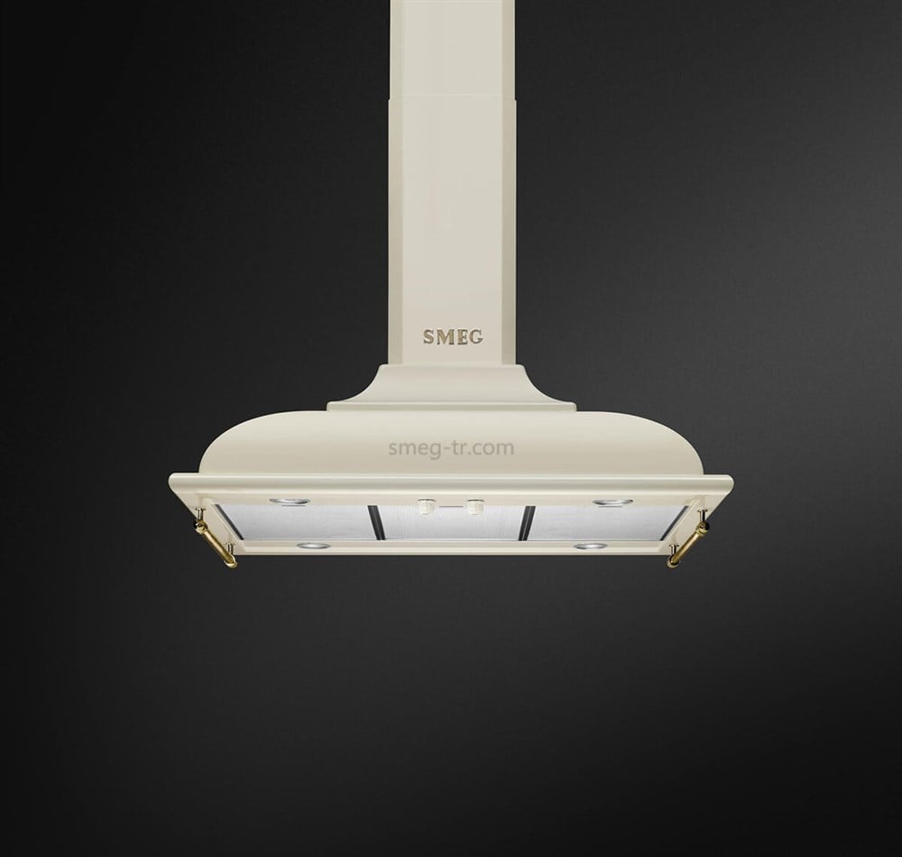 SMEG KCI19POE Krem/Rustik ADA Davlumbaz 90 cm.