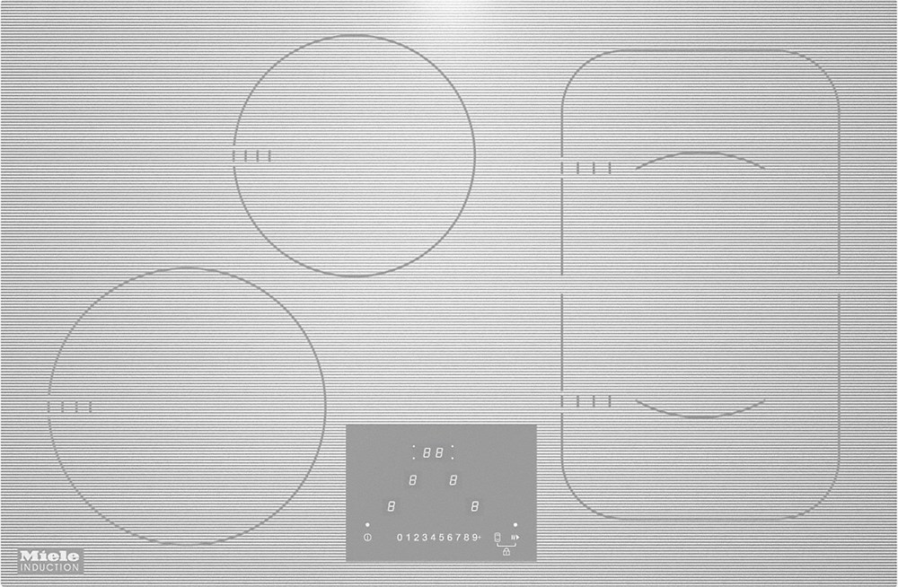 MİELE KM 6349-1 Beyaz İndüksiyonlu Elektrikli Beyaz Miele Ocak