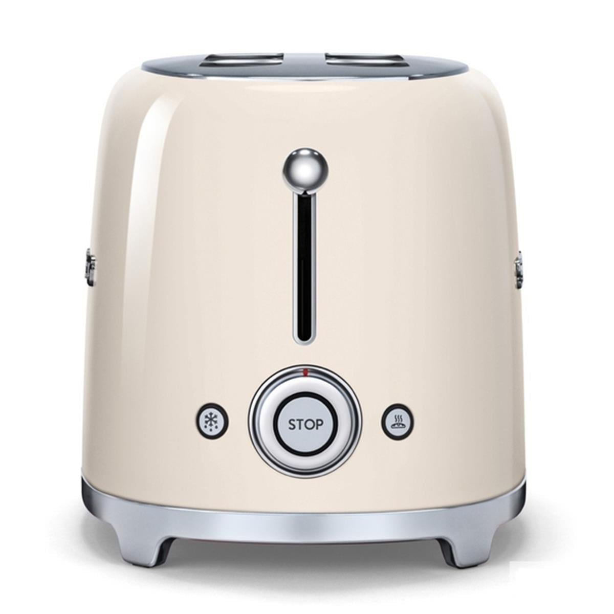 SMEG TSF02CREU KREM 2x2 EKMEK KIZARTMA MAKİNESİ
