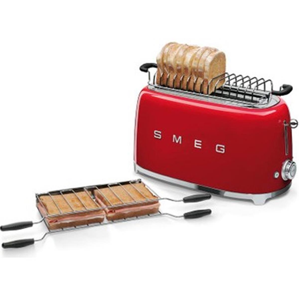 SMEG TSF02RDEU KIRMIZI 2x2 EKMEK KIZARTMA MAKİNESİ