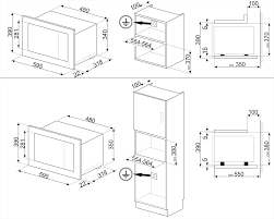 SMEG FMI120G LİNEA NEPTUNE GREY ANKASTRE MİKRODALGA