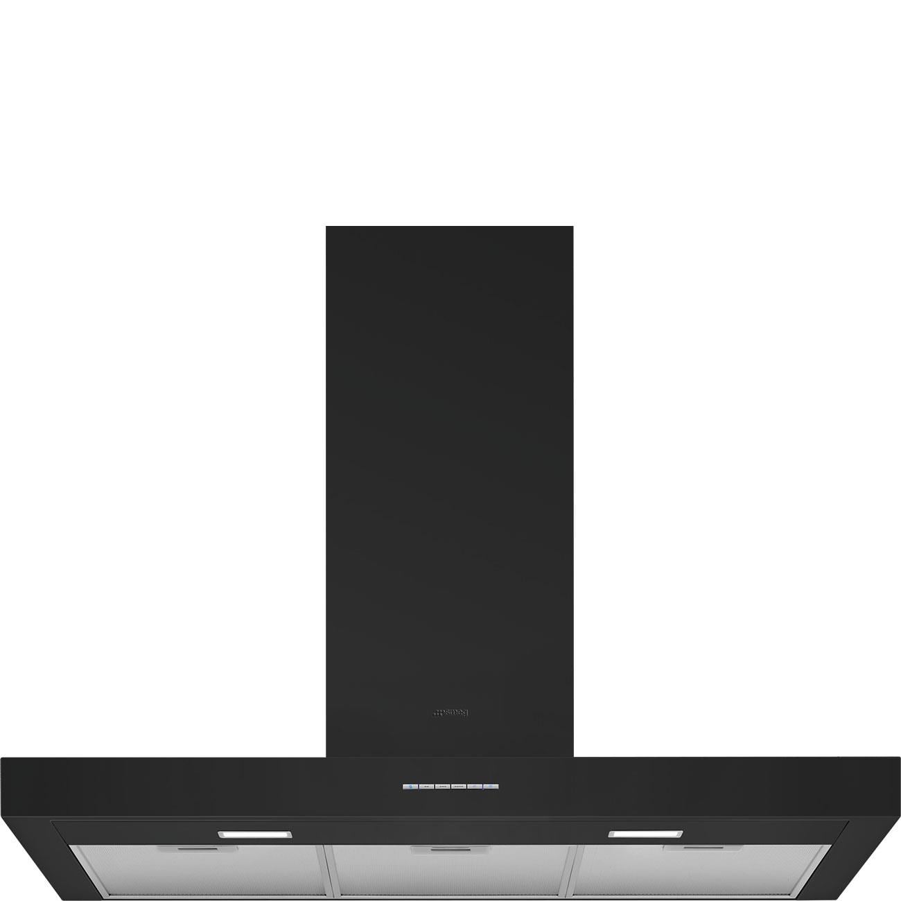 SMEG KBT900NE KLASİK MAT SİYAH DUVAR DAVLUMBAZ