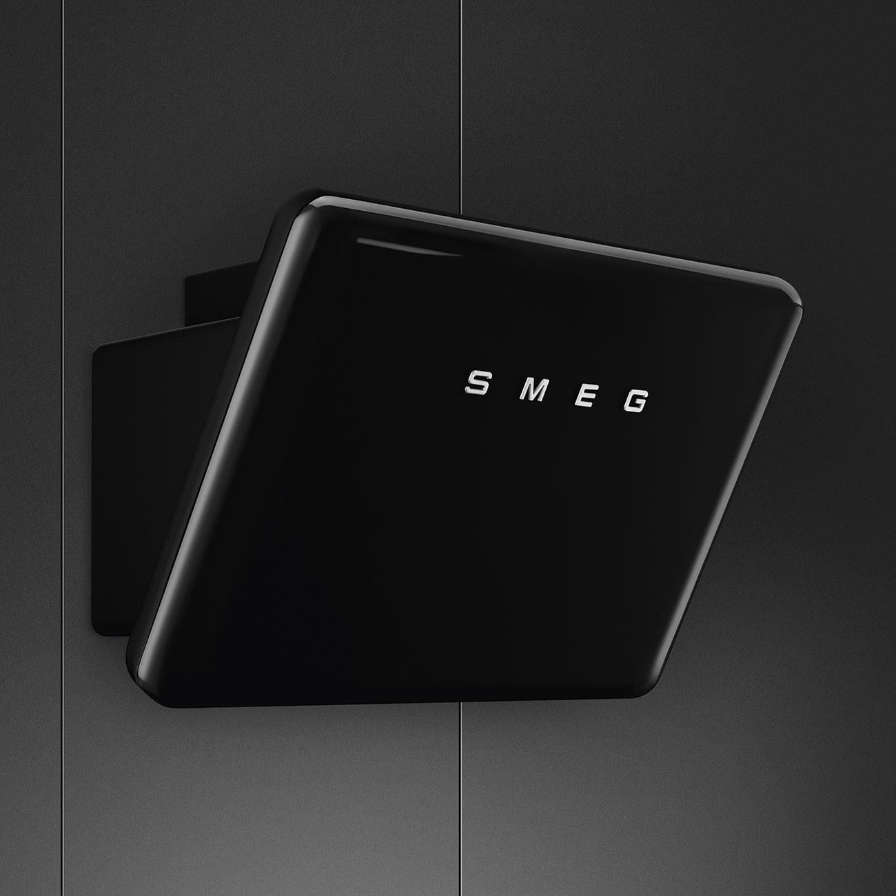 SMEG KFAB75BL RETRO 75CM SİYAH DUVAR DAVLUMBAZI