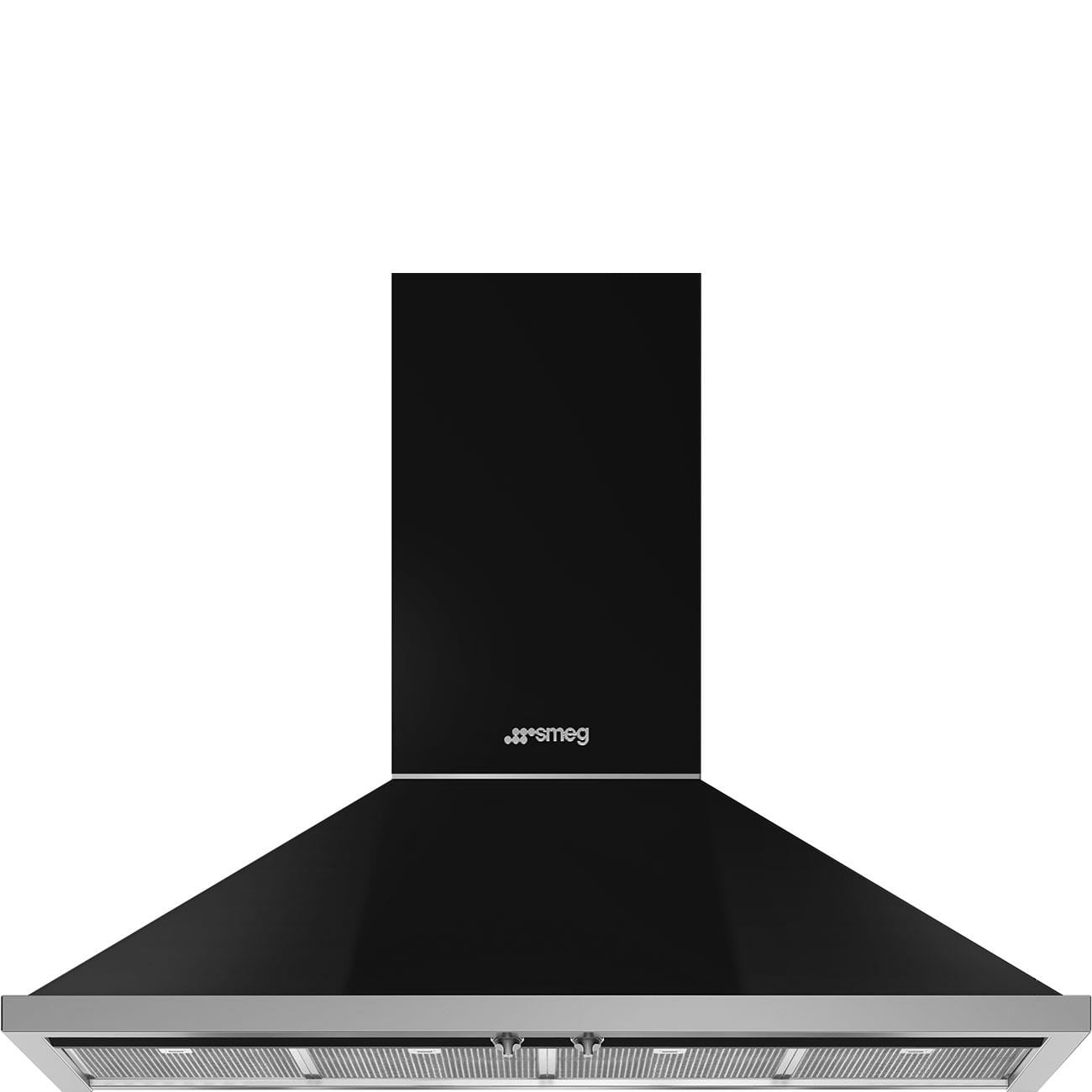 SMEG KPF12BL PORTOFİNO SİYAH DUVAR DAVLUMBAZI