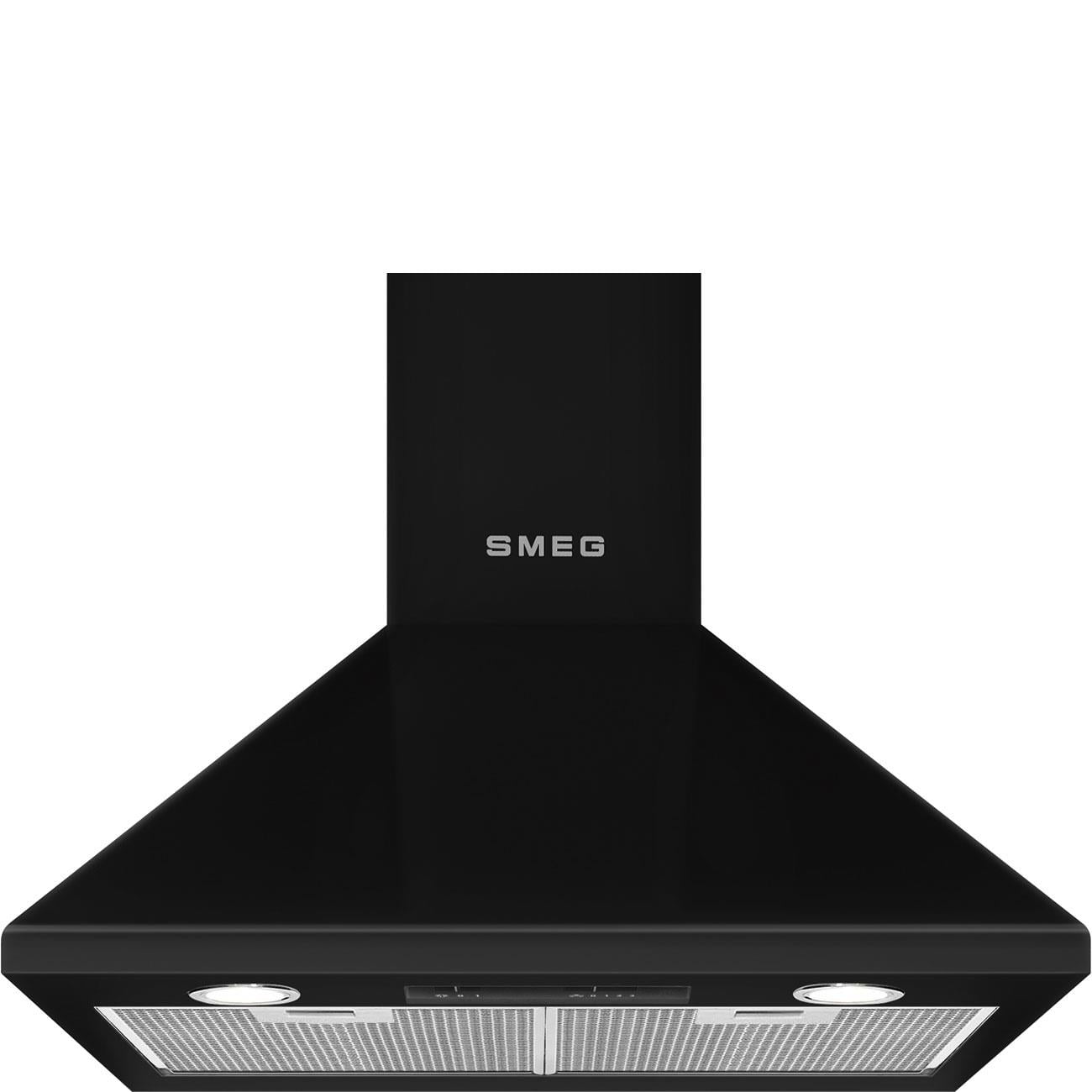 Smeg KSED65NEE Siyah Duvar Davlumbaz 60 cm