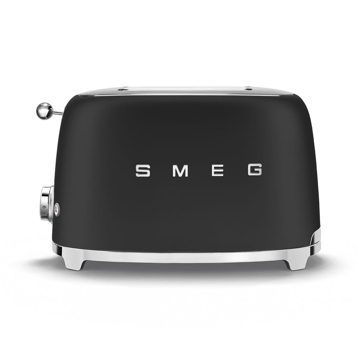 SMEG MAT SİYAH EKMEK KIZARTMA MAKİNESİ TSF01BLMEU
