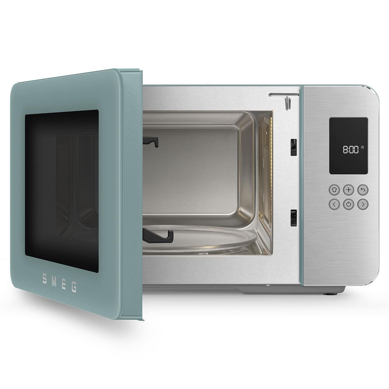 SMEG MOC01EGMEU RETRO ZÜMRÜT YEŞİLİ TEGZAHÜSTÜ IZGARALI MİKRODALGA