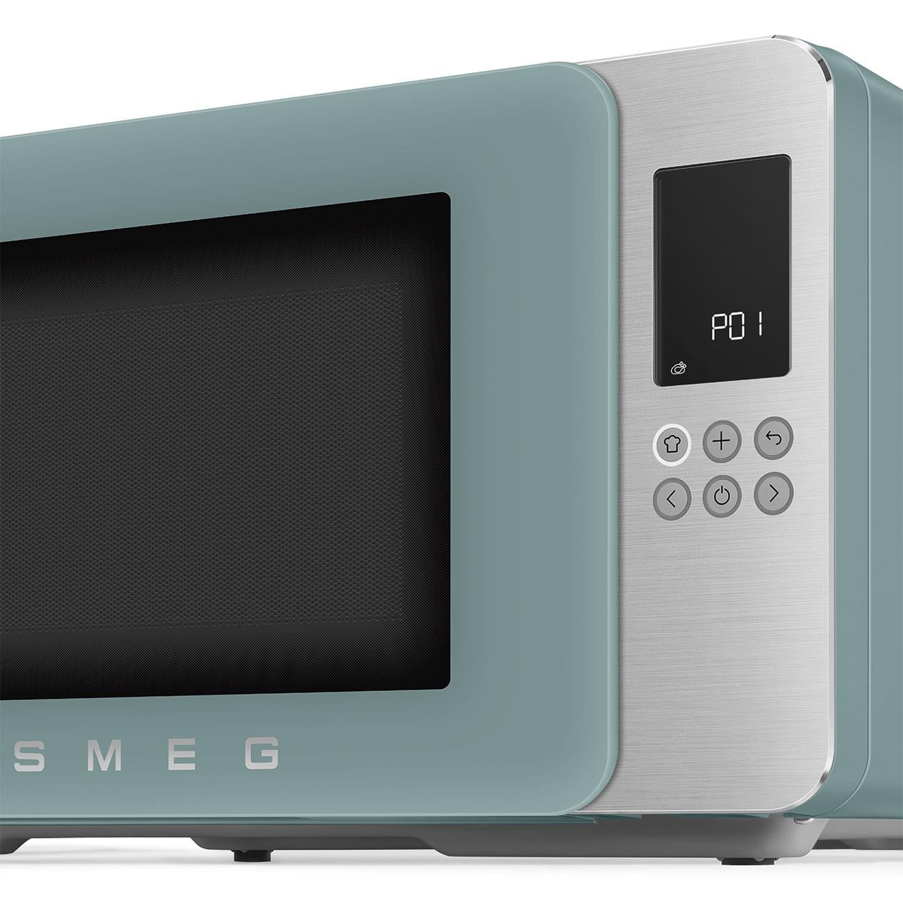 SMEG MOC01EGMEU RETRO ZÜMRÜT YEŞİLİ TEGZAHÜSTÜ IZGARALI MİKRODALGA