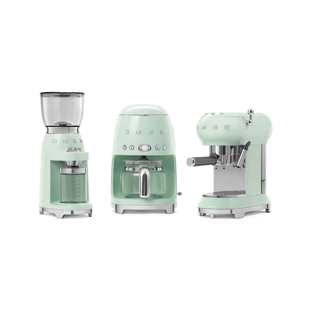 SMEG PASTEL YEŞİL ESPESSO KAHVE MAKİNESİ ECF01PGEU