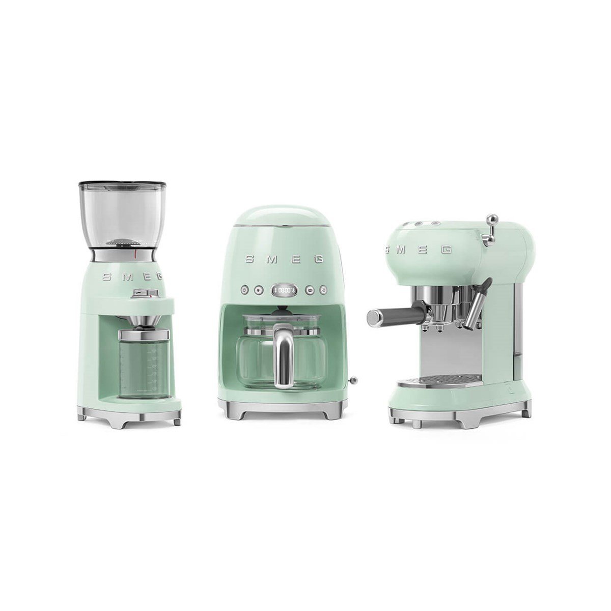 SMEG PASTEL YEŞİL FİLTE KAHVE MAKİNESİ DCF02PGEU