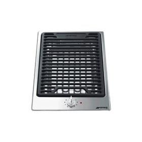 SMEG PGF30B KLASİK ÇELİK DOMİNO BARBEKÜ OCAK