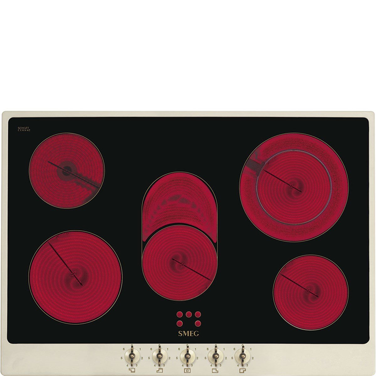 SMEG P875PO COLONIAL KREM ELEKTİRİKLİ OCAK