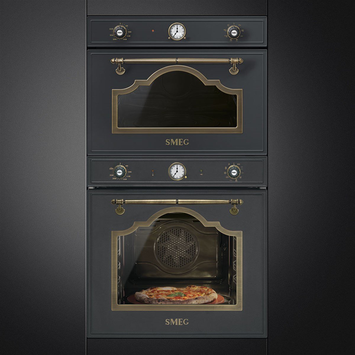 SMEG MP722AO CORTINA ANTRASİT (RUSTİK ESTETİK) MİKRODALGA 