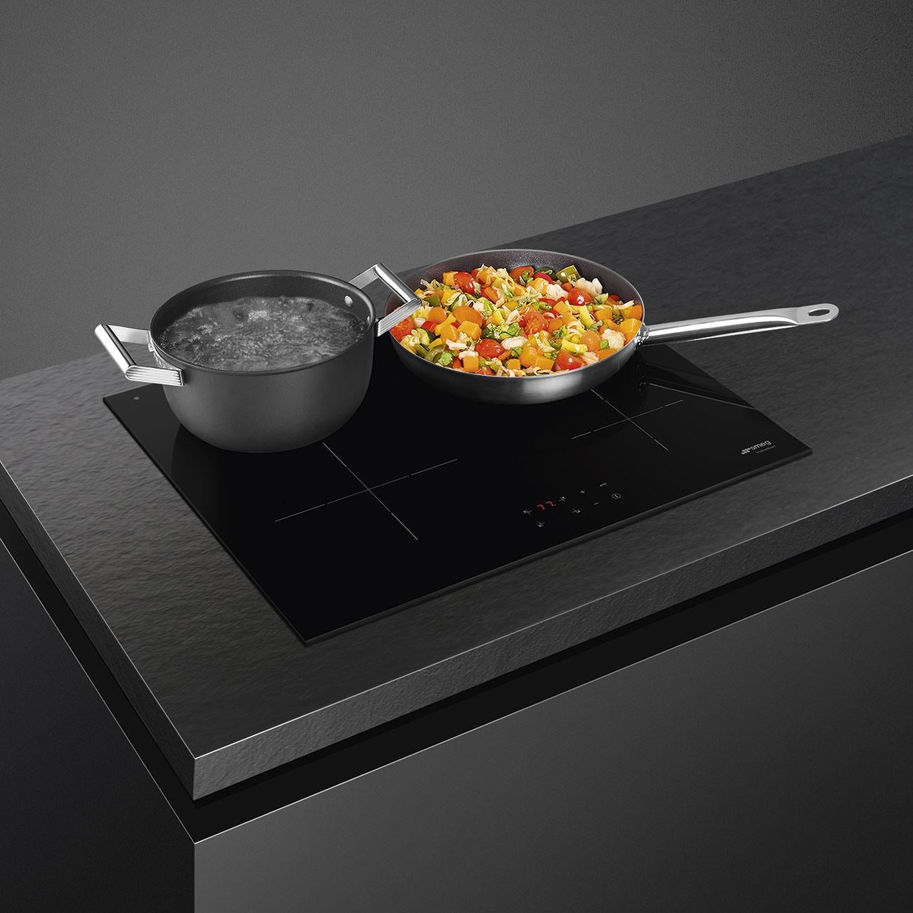 SMEG SI2641D LİNEA SİYAH ANKASTRE İNDÜKSİYONLU OCAK