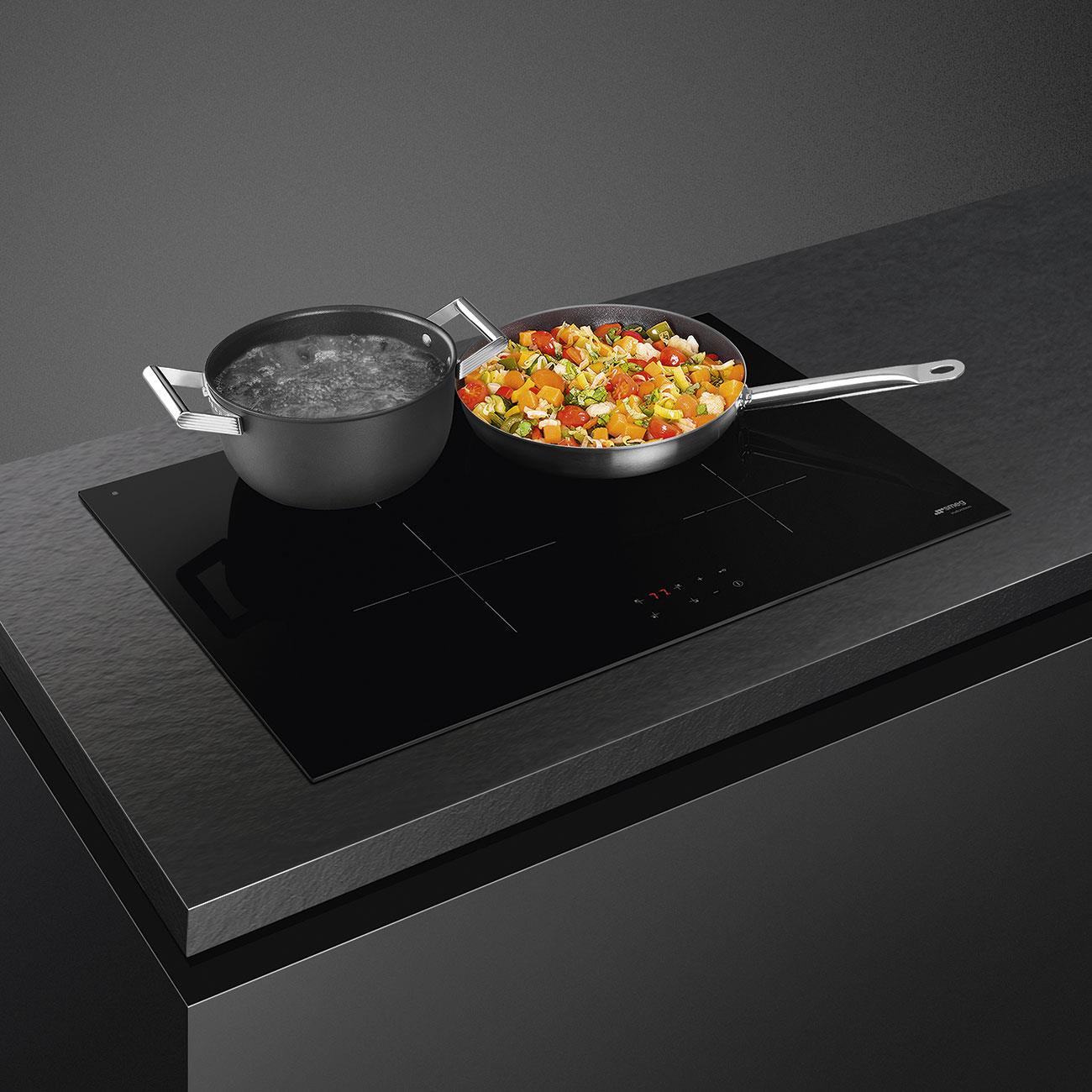 SMEG SI2741D LİNEA SİYAH ANKASTRE İNDÜKSİYONLU OCAK