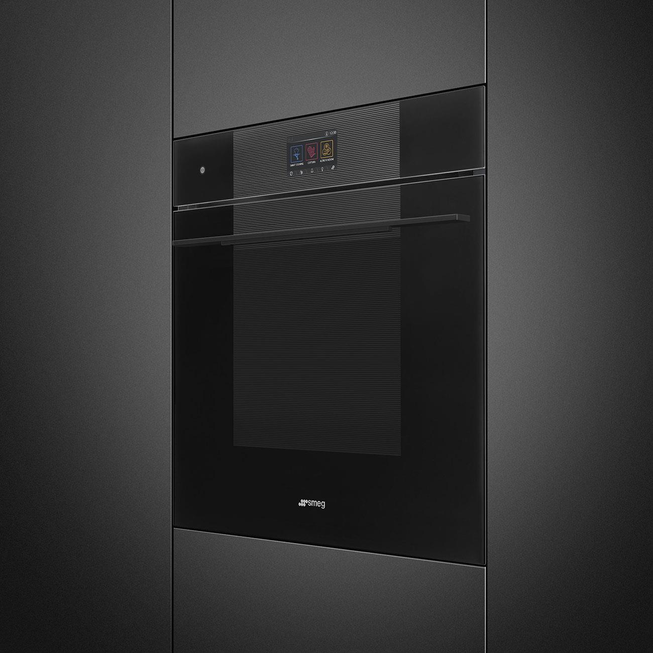 SMEG SO6104APB3 LİNEA GALİLEO OMNİCHEF DEEP BLACK BUHARLI VE MİKRODALGALI FIRIN