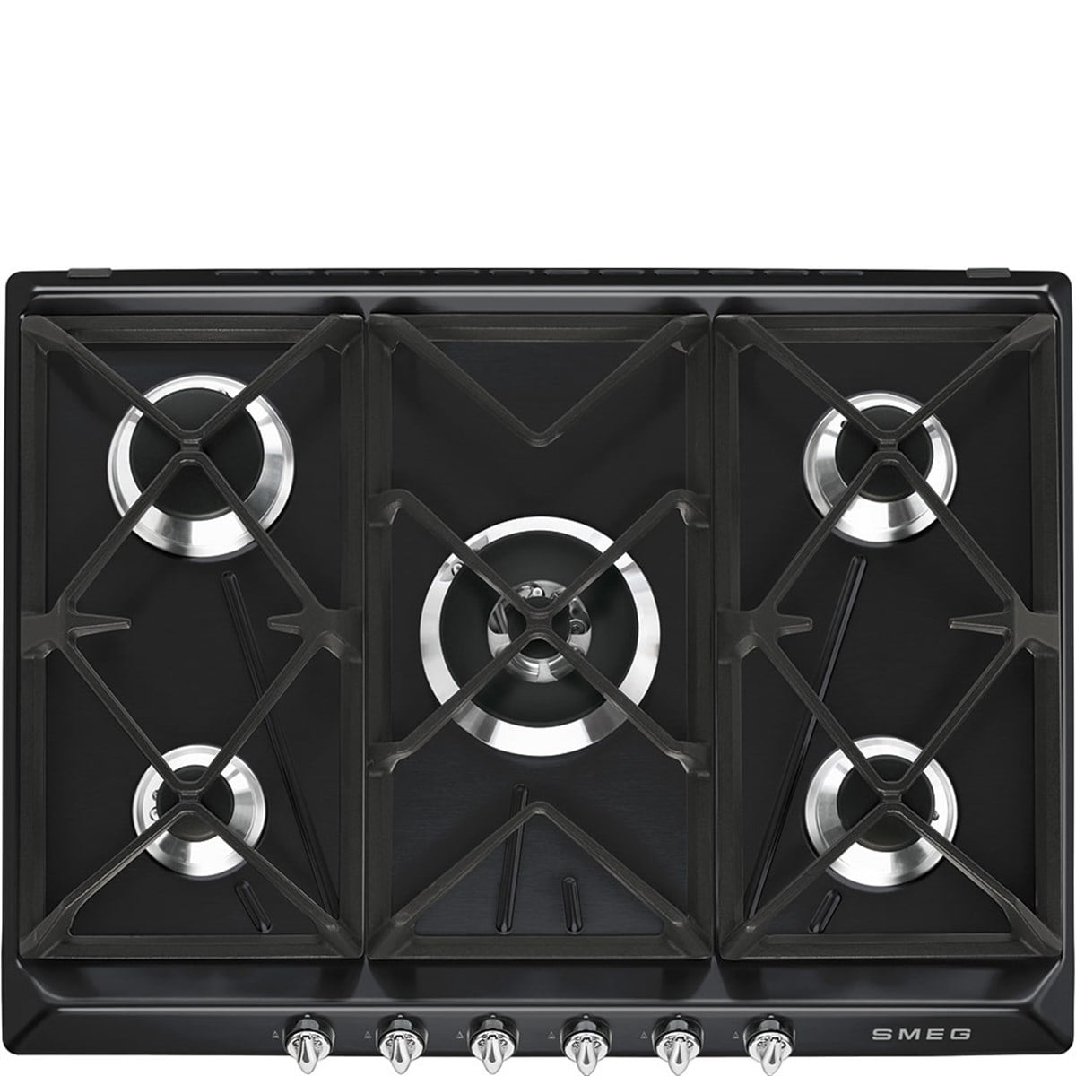SMEG SR975NGH LİNEA VICTORIA SİYAH GAZLI OCAK