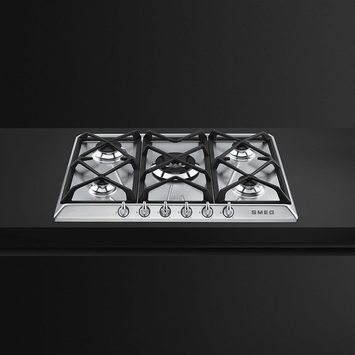 SMEG SR975XGH LİNEA VICTORIA ÇELİK GAZLI OCAK