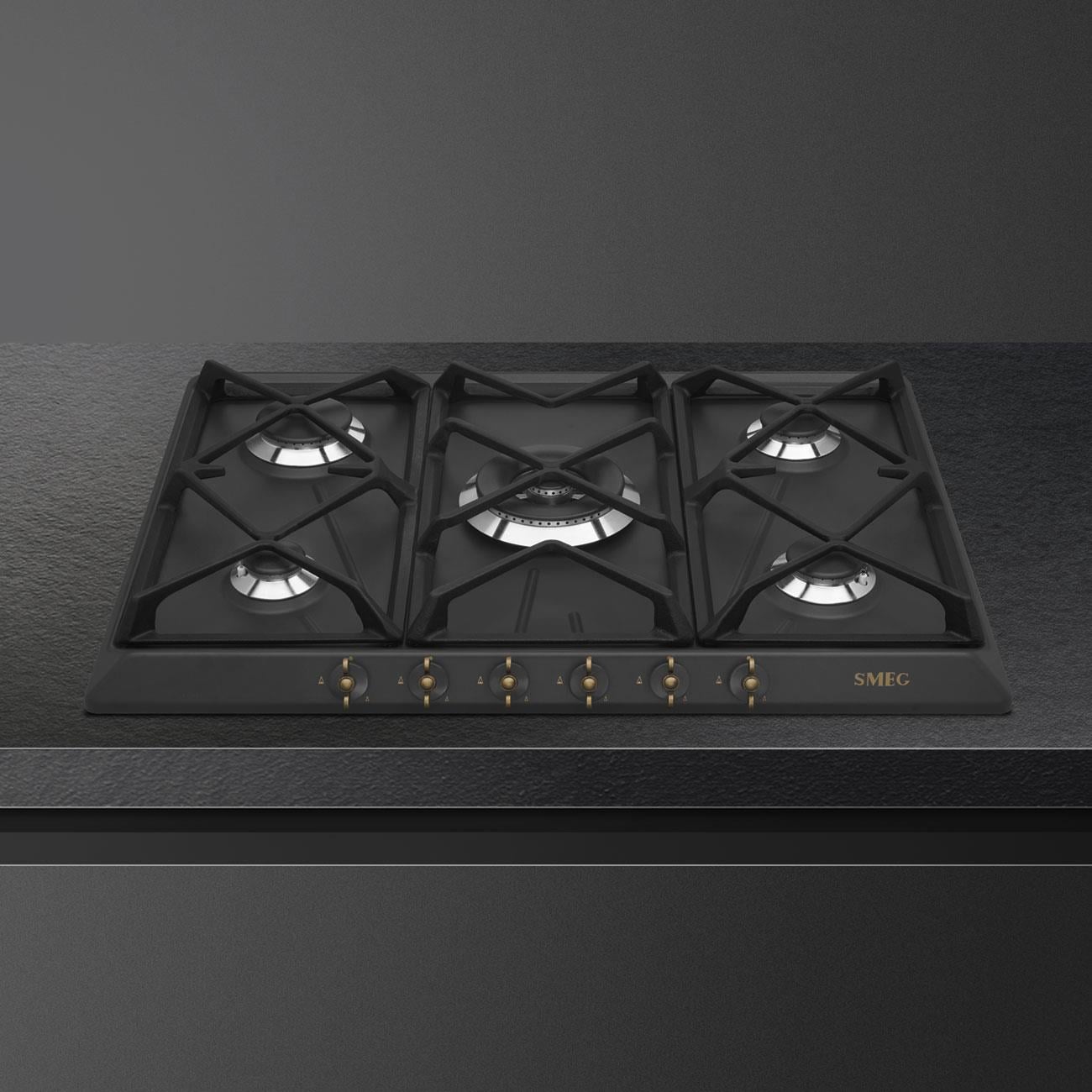 SMEG SRV876AOGH COLONİAL ANTRASİT GAZLI OCAK