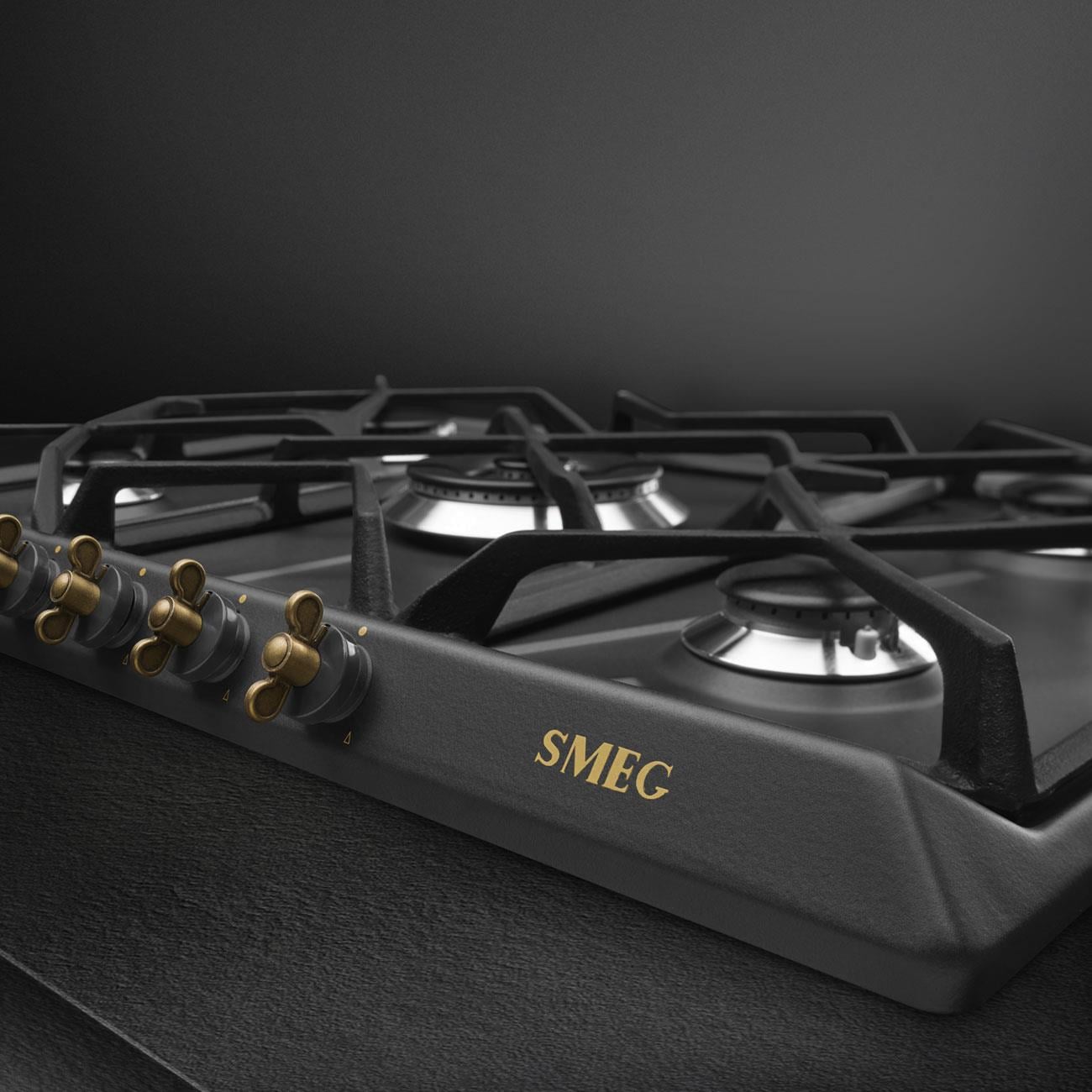 SMEG SRV876AOGH COLONİAL ANTRASİT GAZLI OCAK