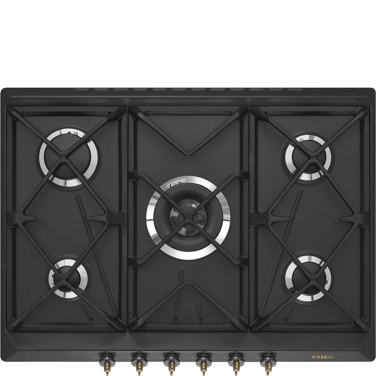 SMEG SRV876AOGH COLONİAL ANTRASİT GAZLI OCAK