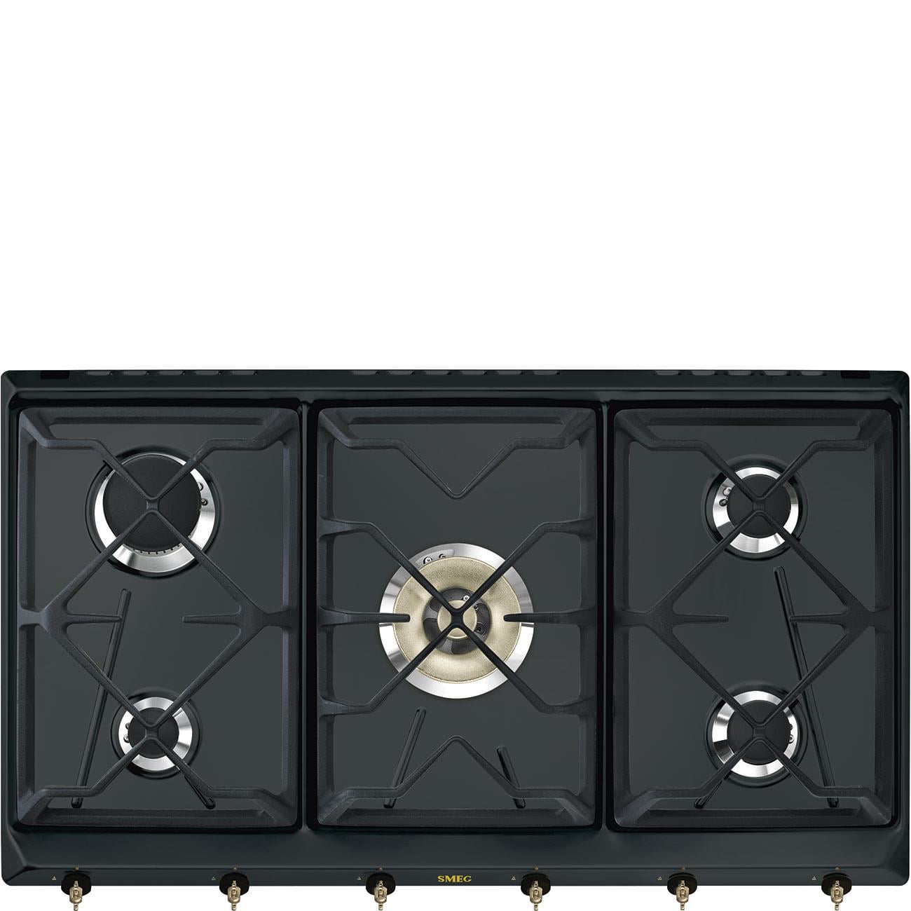 SMEG SRV896AOGH COLONİAL ANTRASİT GAZLI OCAK