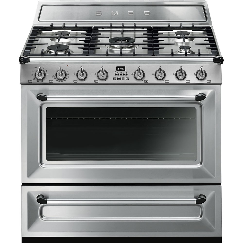 SMEG TR90X9 VİCTORİA ÇELİK 90 CM KUZİNE FIRIN