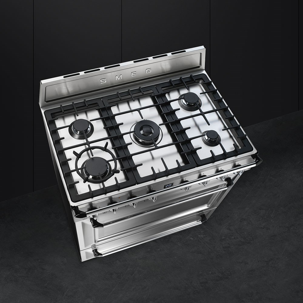 SMEG TR90X9 VİCTORİA ÇELİK 90 CM KUZİNE FIRIN
