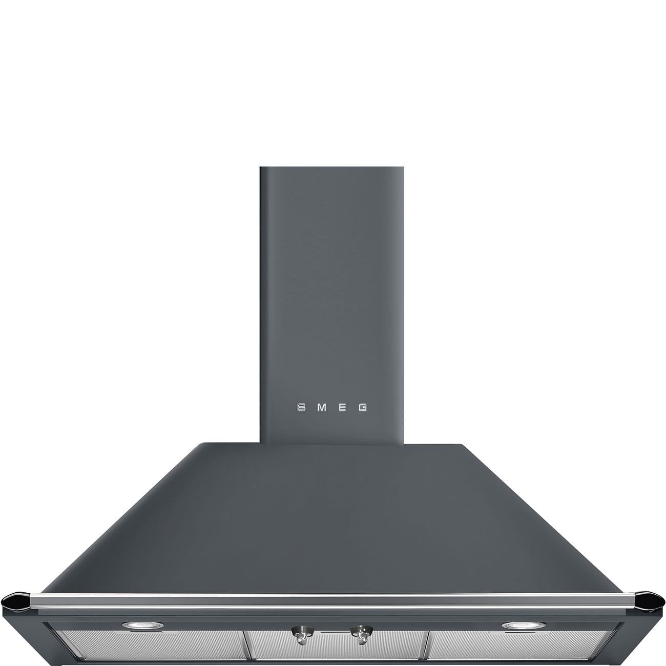 Smeg Vıctorıa KT90GRE Barut Grisi Duvar Davlumbaz 90 cm 