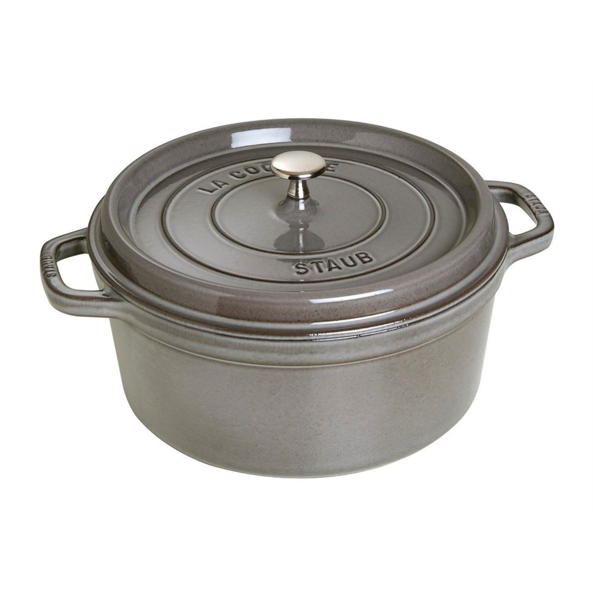 STAUB COCOTTE 24 CM DÖKÜM TENCERE GRİ