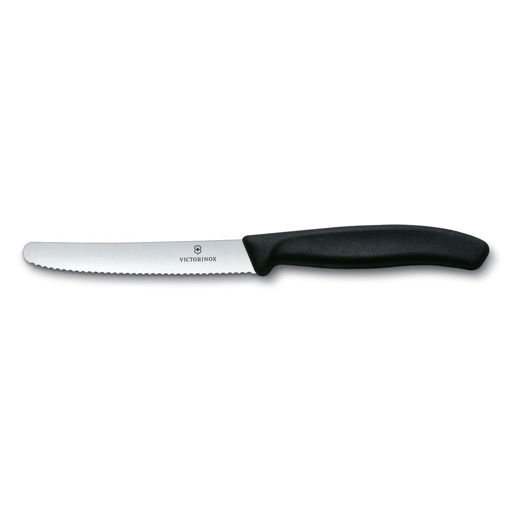 Victorinox 6.7831 11cm Siyah Tırtıklı Domates ve Sofra Bıçağı