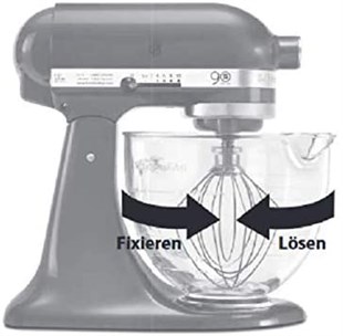 Kitchenaid 4,8L Stand Mikser Modelleri İçin Cam Kase-5K5GB-5KSM5GB