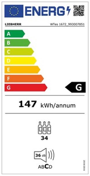 LIEBHERR WTes 1672 Vinidor ŞARAP DOLABI