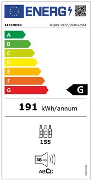 LIEBHERR WTpes 5972 Vinidor ŞARAP DOLABI