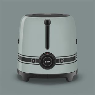 PORSCHE X SMEG TSF01PSGEU RETRO EKMEK KIZARTMA MAKİNESİ