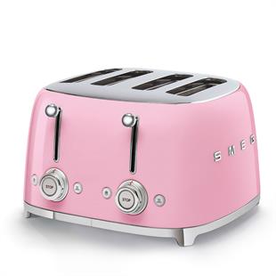 SMEG 4 DİLİM PEMBE EKMEK KIZARTMA MAKİNESİ TSF03PKEU