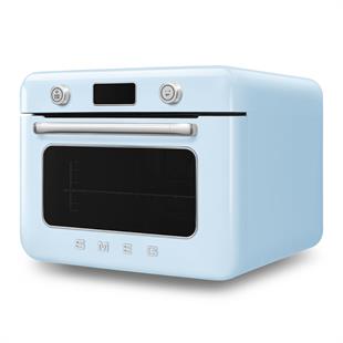 SMEG COF01PBEU RETRO PASTEL MAVİ BUHARLI TEZGAHÜSTÜ FIRIN