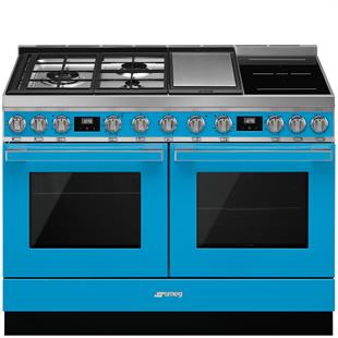 SMEG CPF120IGMPT PORTOFİNO TURKUAZ PİROLİTİK KUZİNE FIRIN