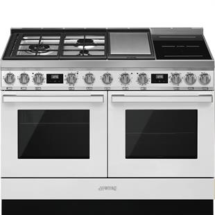 SMEG CPF120IGMPWH PORTOFİNO BEYAZ PİROLİTİK KUZİNE FIRIN
