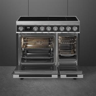 SMEG CPF92IMA PORTOFİNO ANTRASİT KUZİNE FIRIN