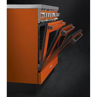 SMEG CPF9GMOR PORTOFİNO ANTRASİT KUZİNE FIRIN