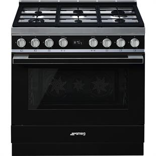 SMEG CPF9GPBL PORTOFİNO PİROLİTİK SİYAH KUZİNE FIRIN