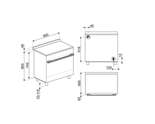 SMEG CPF9GPX PORTOFİNO PİROLİTİK ÇELİK KUZİNE FIRIN