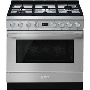 SMEG CPF9GPX PORTOFİNO PİROLİTİK ÇELİK KUZİNE FIRIN