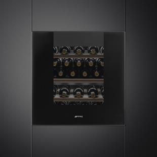 SMEG CVI129B3 LİNEA DEEP BLACK ANKASTRE ŞARAP DOLABI