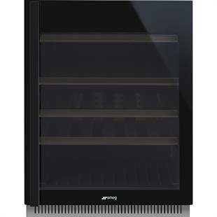 SMEG CVI638RN3 DOLCE STİL NOVO SİYAH CAM ANKASTRE ŞARAP SOĞUTUCU