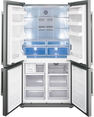 SMEG FQ960PB5 VICTORIA MAVİ / GÜMÜŞ ESTETİK BUZDOLABI