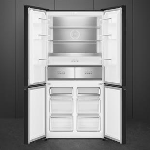 SMEG FQI60KD SATİNE SİYAH SOLO BUZDOLABI