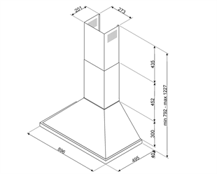SMEG KPF9OR PORTOFİNO TURUNCU DUVAR DAVLUMBAZI