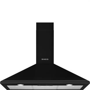 SMEG KSED95NEE COLONİAL 90CM SİYAH DUVAR DAVLUMBAZI